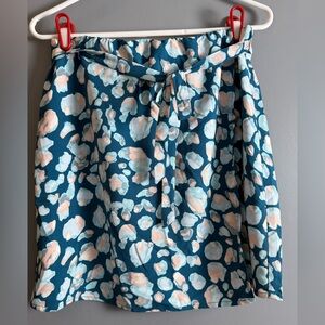 Loft Outlet Front Tie Mini Skirt Petite Womens Sz SP 24" Waist 17" Length